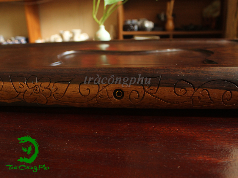 Khay Trà Nguyên Khối Gỗ Cẩm Lai - KGNK